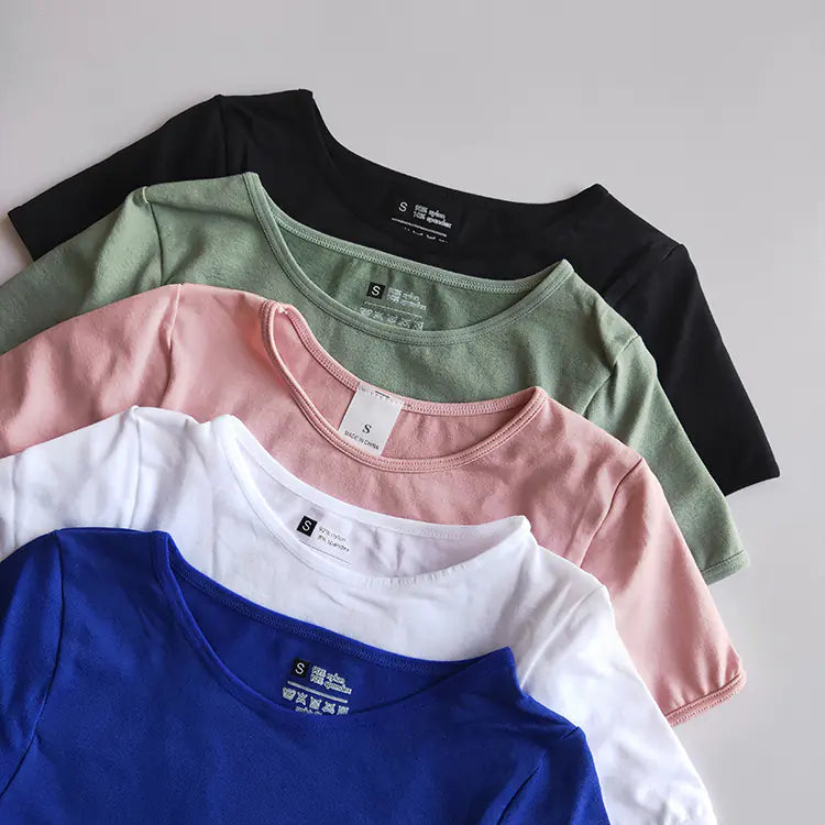 California Girl Seamless Cropped Embroidery Workout Shirt