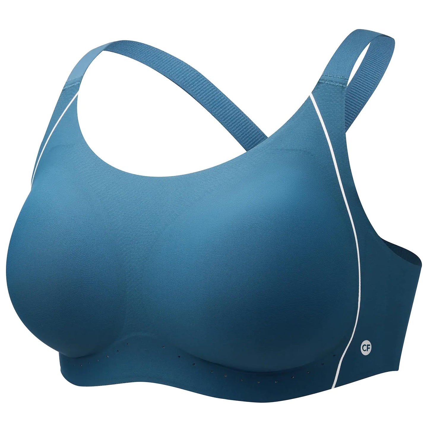 COMFELIE Sports Bras for Women Criss-Cross Back Padded Workout Bras for Yoga Gym Workout Fitness Nordic Blue